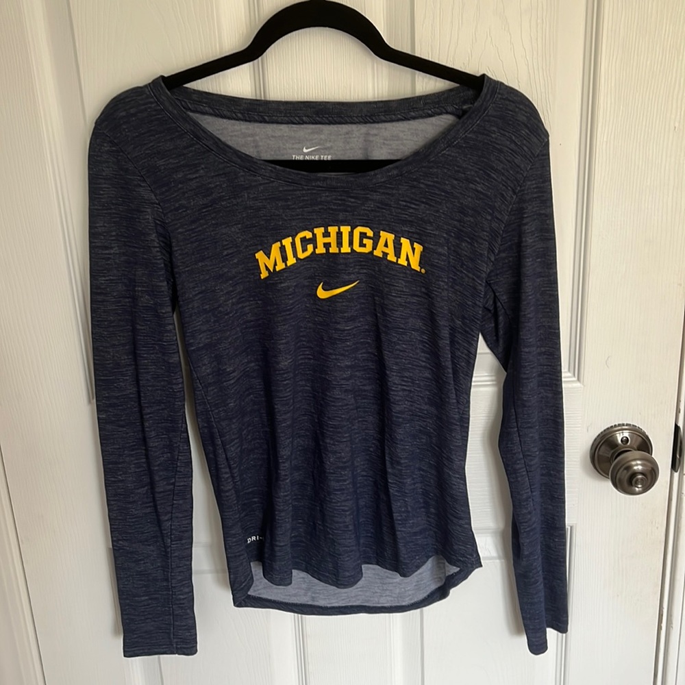 Nike Michigan scoop neck long sleeve